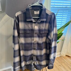 Men’s Linksoul Snap Button Flannel Shirt Jacket Size Large